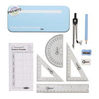 PREMIER STATIONERY Premto 9pc Geometry and Maths Set - Pastel