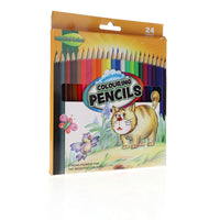 PREMIER STATIONERY World of Colour 24 Full Size Colouring Pencils