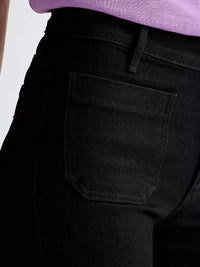 WRANGLER Women's Flared Jeans - Retro Black