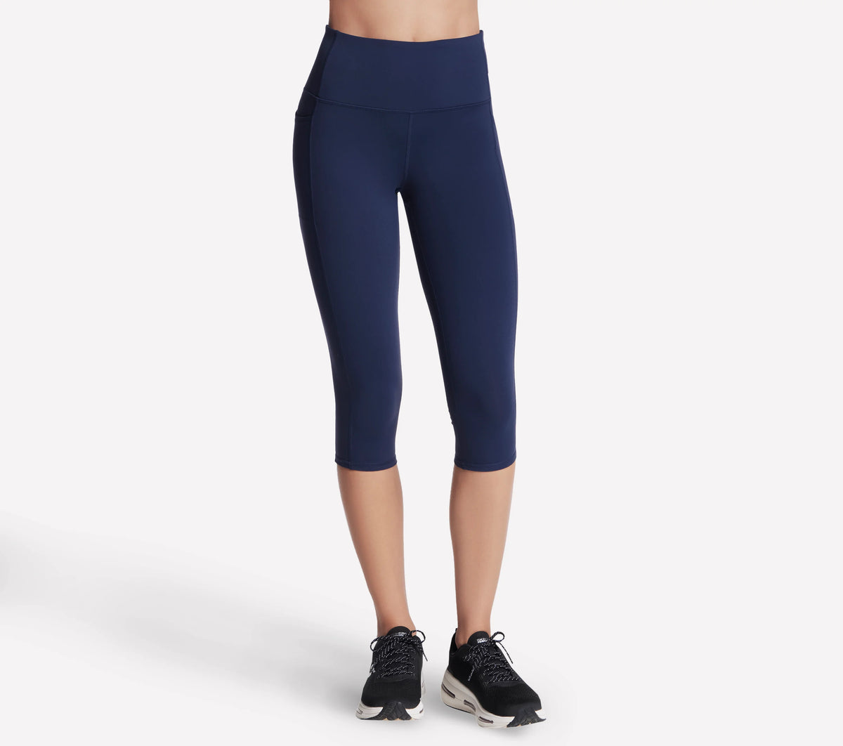 SKECHERS GO WALK High Waisted Capri Leggings - Navy