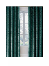 CATHERINE LANSFIELD Art Deco Pearl Curtains - Teal