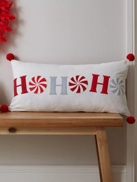CATHERINE LANSFIELD Ho Ho Ho Filled Christmas Cushion - 30x60cm