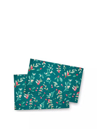 CATHERINE LANSFIELD Christmas Holly & Mistletoe Placemats – 4 Pack