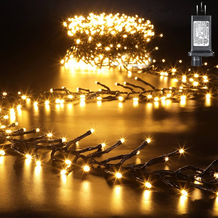 WGP 1000 Warm White LED Cluster Lights With Timer