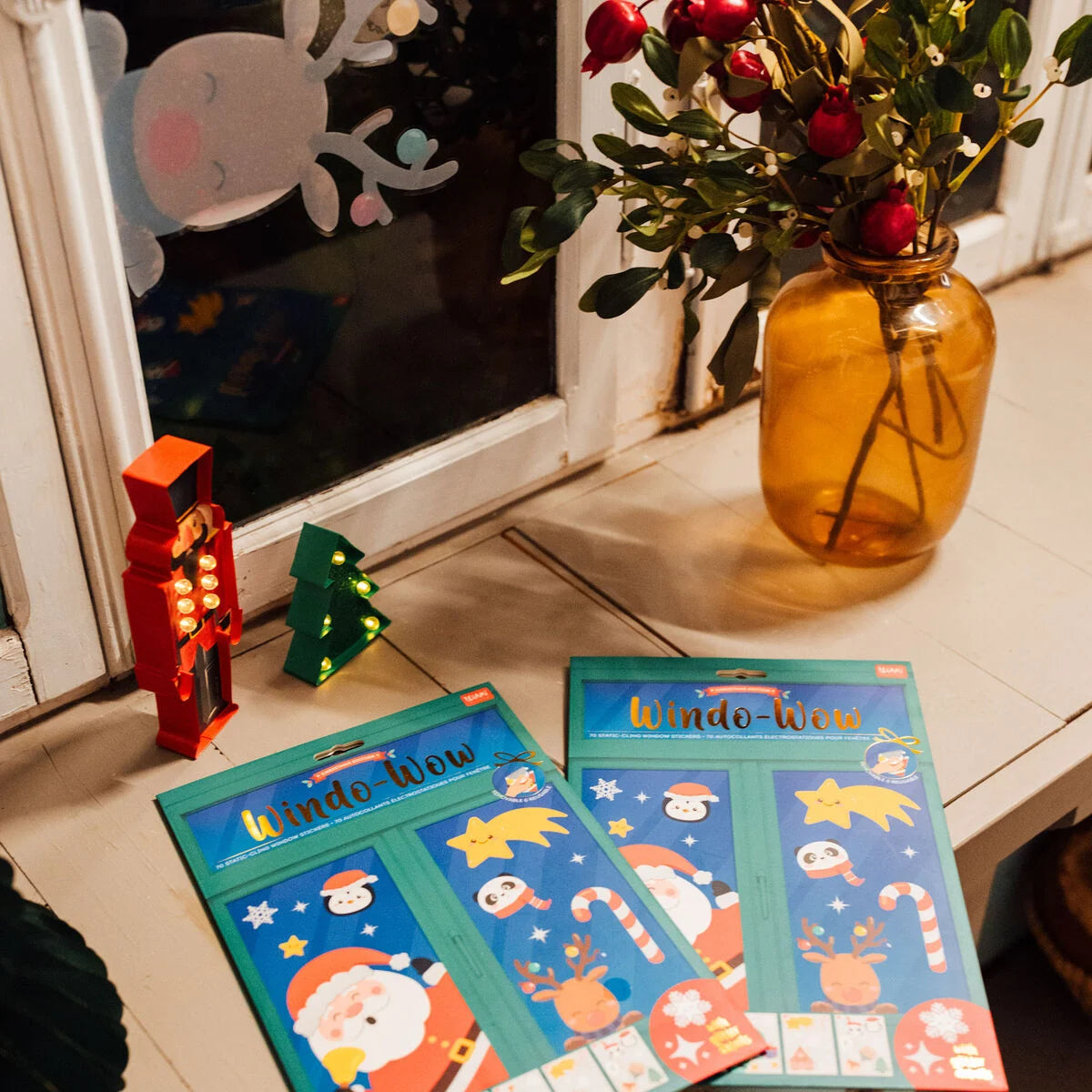 LEGAMI Set of 70 Static Cling Window Stickers - Windo-Wow