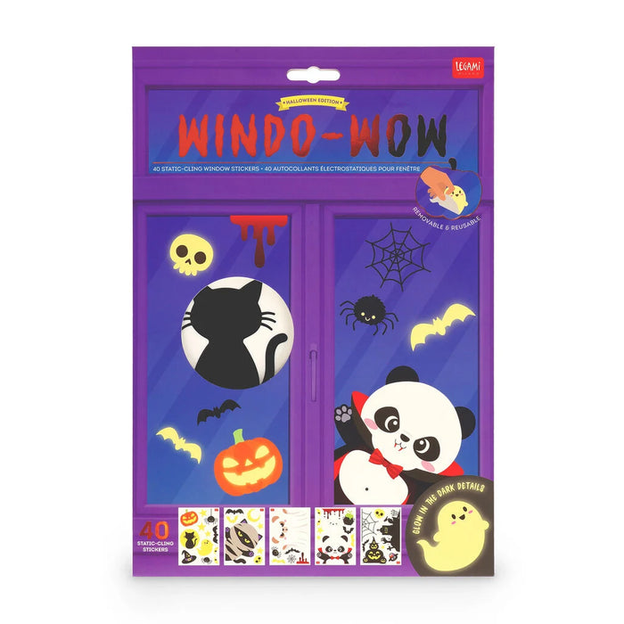 LEGAMI Halloween Set of 40 Static-Cling Window Stickers - Windo-Wow