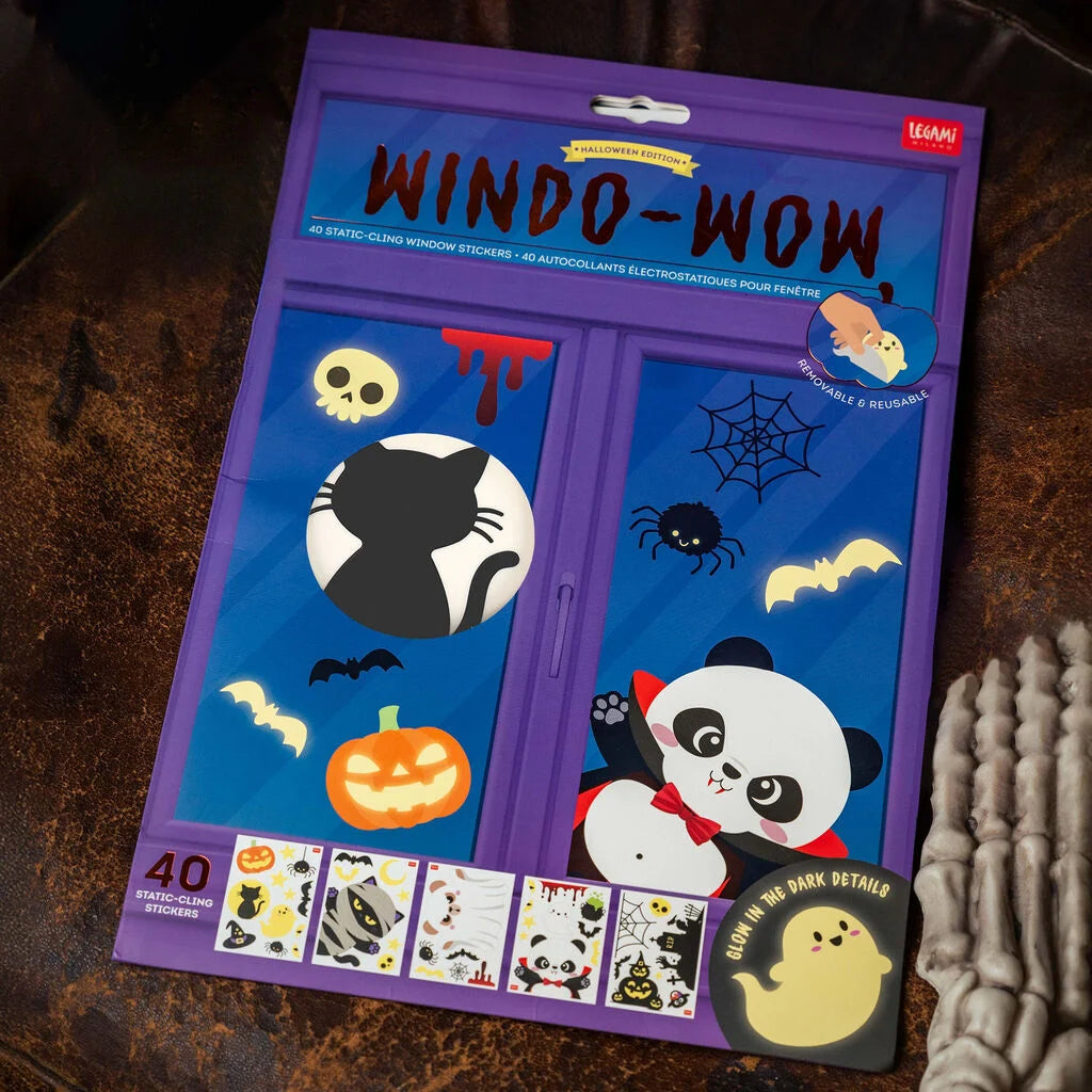 LEGAMI Halloween Set of 40 Static-Cling Window Stickers - Windo-Wow
