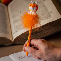 LEGAMI Halloween Light-up Ballpoint Pen - Pumpkin Bunny - Writing is Magic