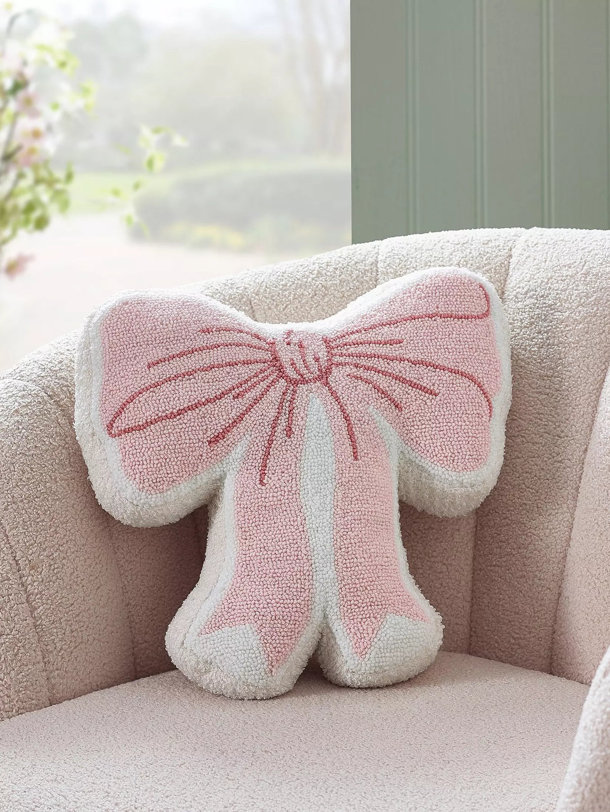 CATHERINE LANSFIELD Bow 3d Cushion - Pink
