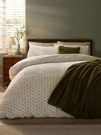 CATHERINE LANSFIELD Cosy Spot Duvet Set - Cream