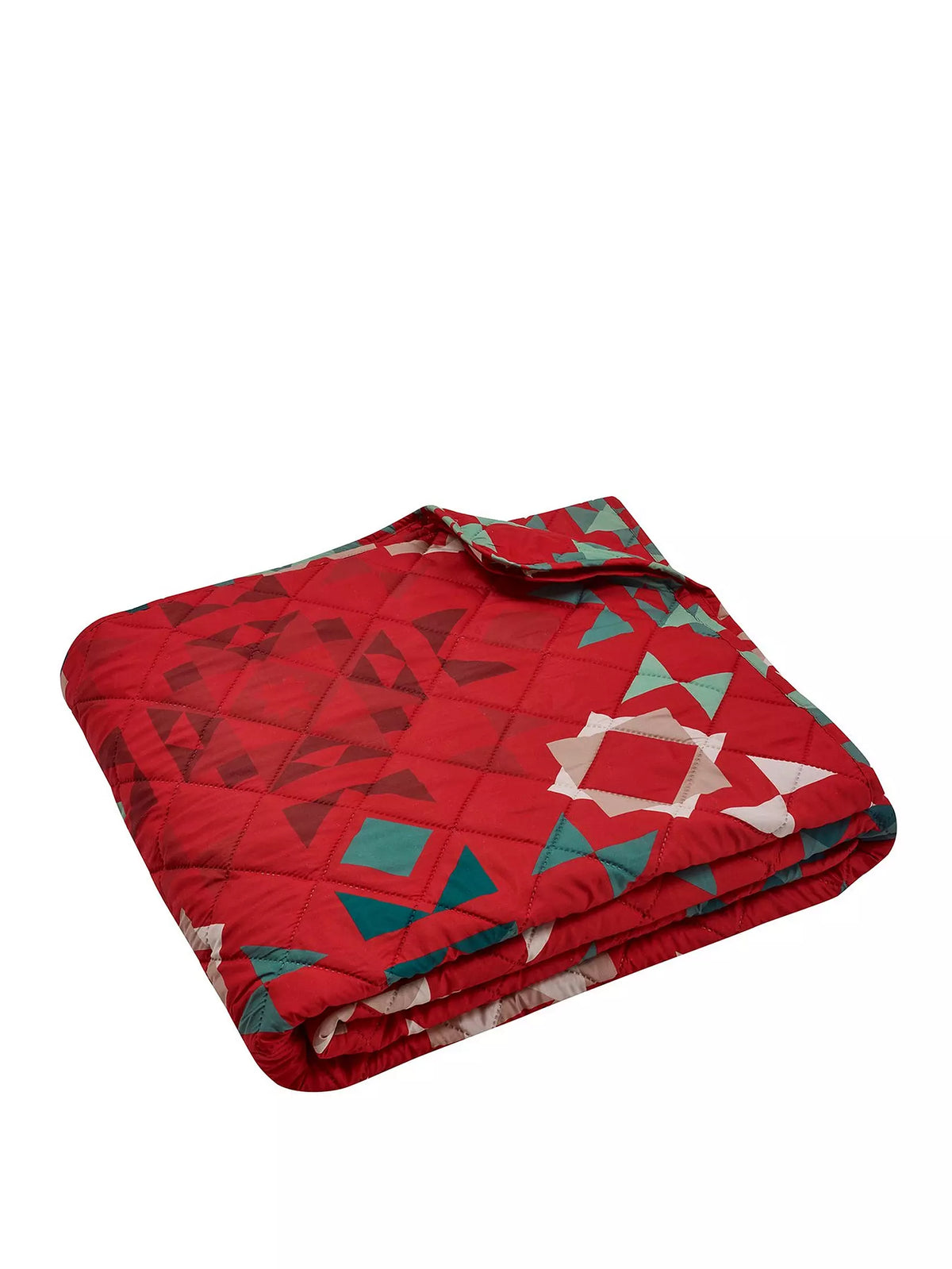 CATHERINE LANSFIELD Christmas Patchwork Bedspread - 220x230cm