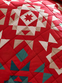 CATHERINE LANSFIELD Christmas Patchwork Bedspread - 220x230cm