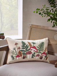 CATHERINE LANSFIELD Embroidery Woodland Filled Cushion - 30x50cm