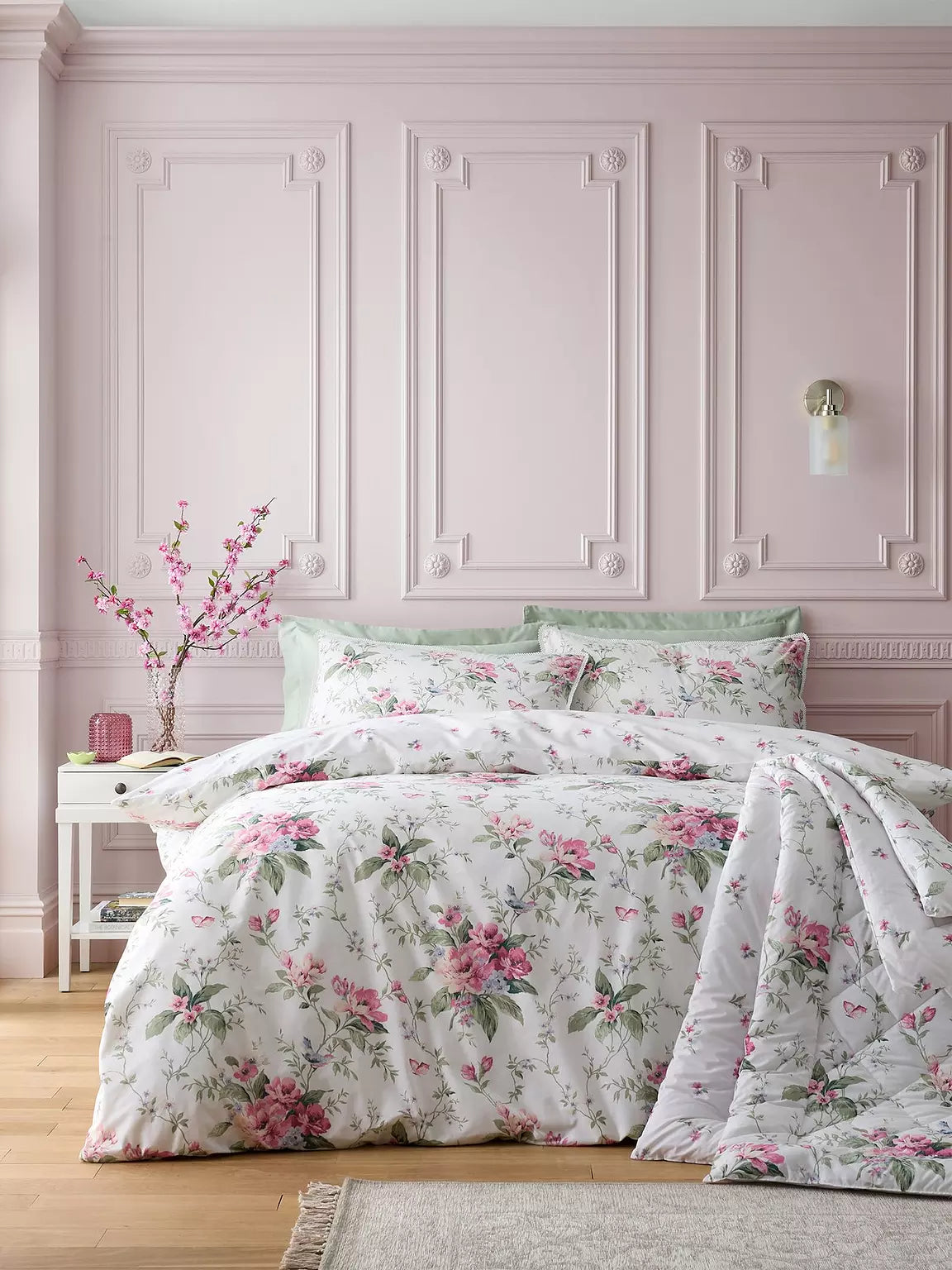 CATHERINE LANSFIELD Bridgerton Penelope Floral Duvet Set - Cream