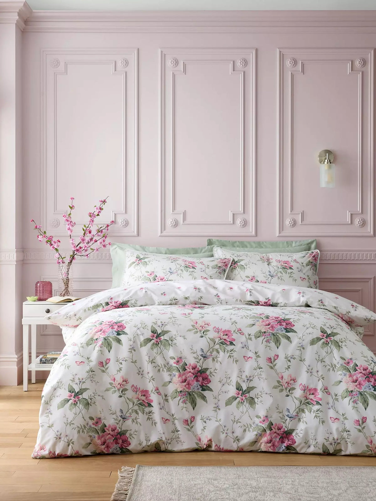 CATHERINE LANSFIELD Bridgerton Penelope Floral Duvet Set - Cream