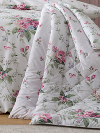 CATHERINE LANSFIELD Bridgerton Penelope Floral Bedspread - Cream