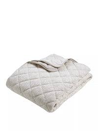 CATHERINE LANSFIELD Corded Leaves Bedspread - 240x260cm - Champagne