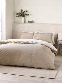 CATHERINE LANSFIELD Oxford Pinstripe Duvet Set - Natural
