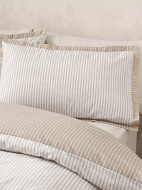 CATHERINE LANSFIELD Oxford Pinstripe Duvet Set - Natural