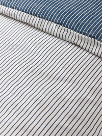 CATHERINE LANSFIELD Oxford Pinstripe Duvet Set - Navy