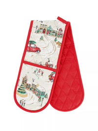 CATHERINE LANSFIELD Christmas Town Double Oven Glove