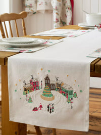 CATHERINE LANSFIELD Christmas Town Table Runner 33x220cm