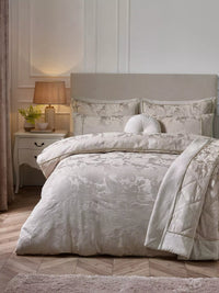 CATHERINE LANSFIELD Opulent Jacquard Duvet Set - Champagne
