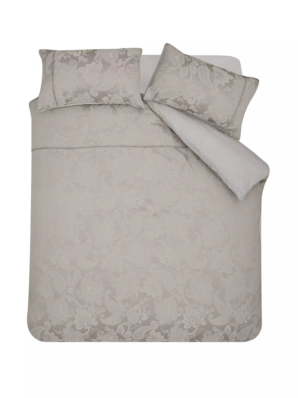 CATHERINE LANSFIELD Opulent Jacquard Duvet Set - Champagne