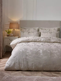 CATHERINE LANSFIELD Opulent Jacquard Duvet Set - Champagne