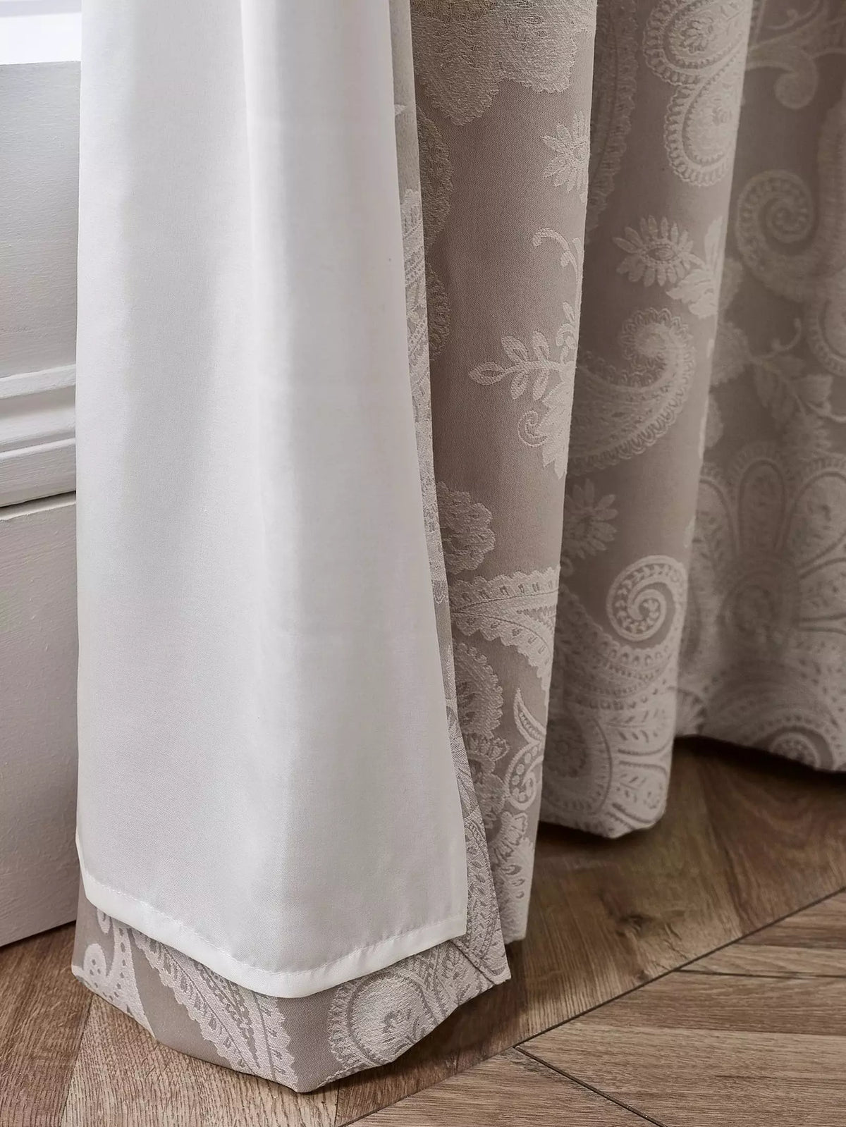 CATHERINE LANSFIELD Opulent Jacquard Curtains - 66x90"