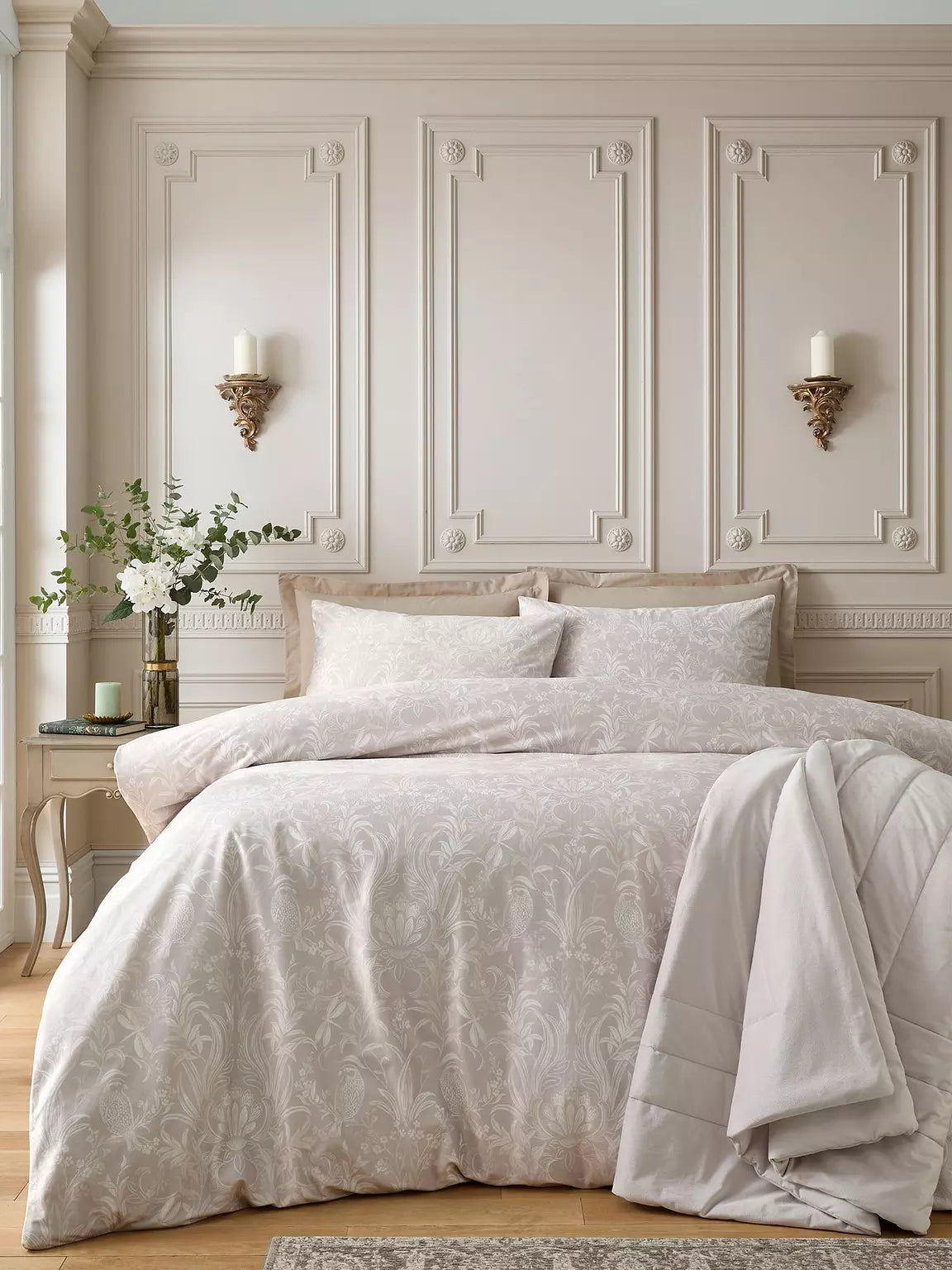CATHERINE LANSFIELD Bridgerton Regal Birds Duvet Set - Cream