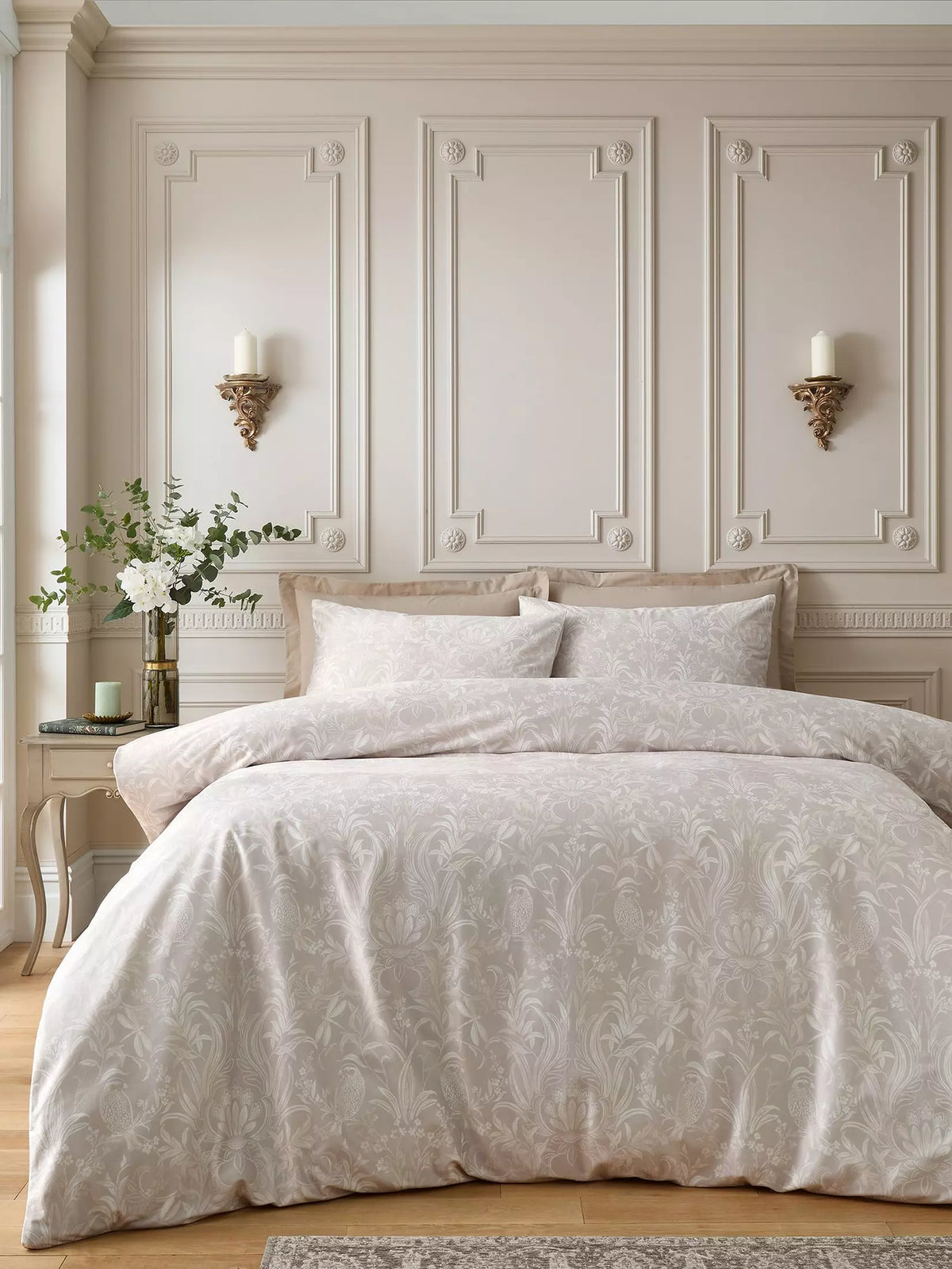 CATHERINE LANSFIELD Bridgerton Regal Birds Duvet Set - Cream
