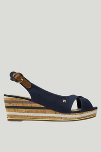 WRANGLER Raval Marina Wedge Sandal - Navy