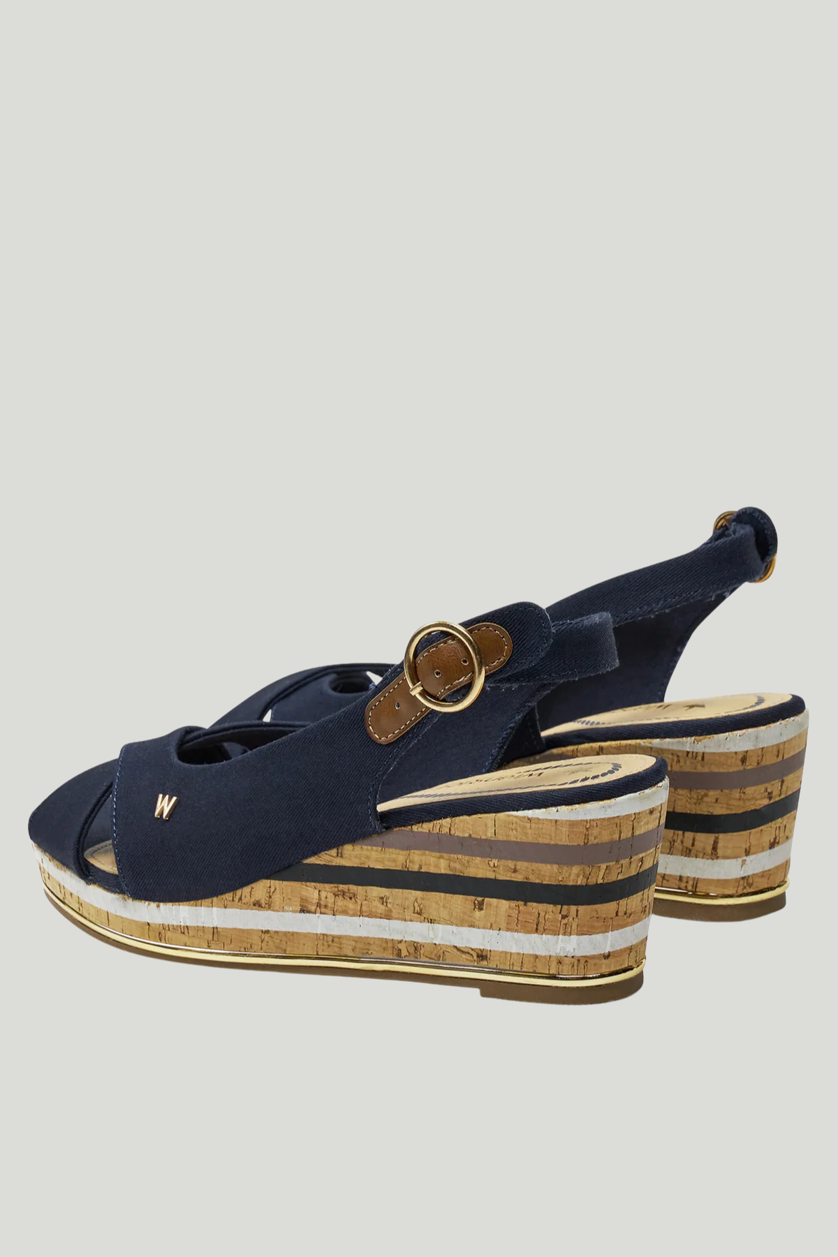 WRANGLER Raval Marina Wedge Sandal - Navy