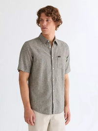 WRANGLER Men's Short Sleeve Linen Blend Shirt