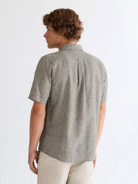 WRANGLER Men's Short Sleeve Linen Blend Shirt