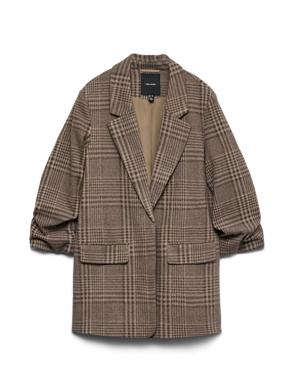 VERO MODA Fryd 3/4 Blazer- Chocolate