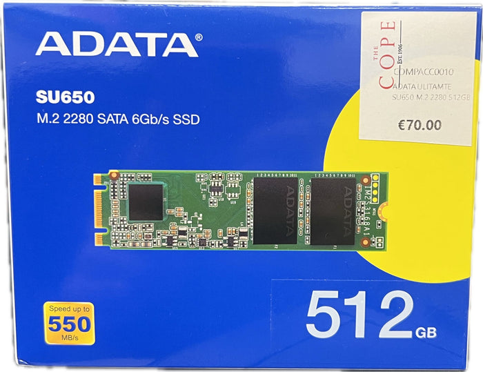 ADATA SU650 512GB M.2 SATA SSD