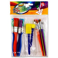 WORLD OF COLOUR : Paint Brushes and Sponges Set