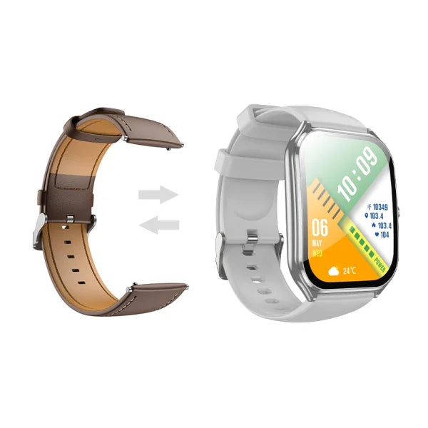 Hoco Y28 AMOLED Smart IP67 Sports Watch Call Version Silver
