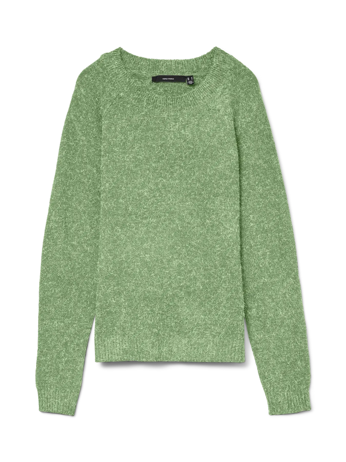 VERO MODA Doffy Round Neck Knitted Pullover - Forest Green