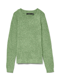 VERO MODA Doffy Round Neck Knitted Pullover - Forest Green