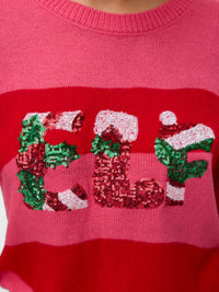 VERO MODA Elf Christmas Jumper - Red/Pink