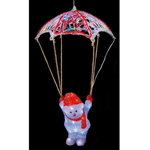 PREMIER : LED Acrylic Parachute Snowman 70cm