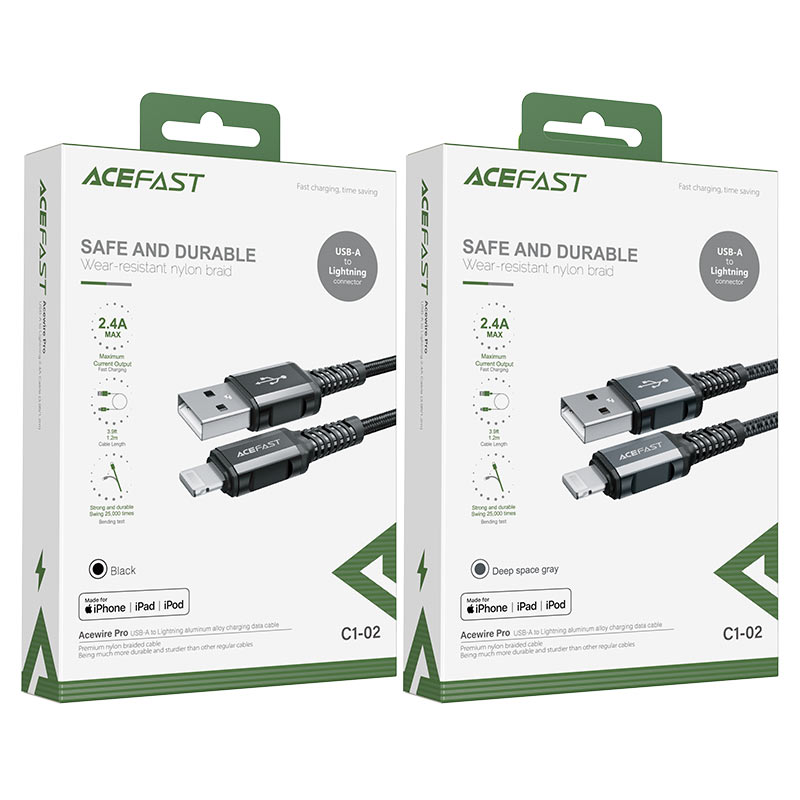 Acefast Charging data cable C1-02 USB-A to Lightning