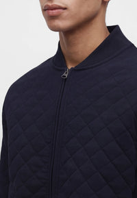 GANT Quilted Bomber Jacket - Navy
