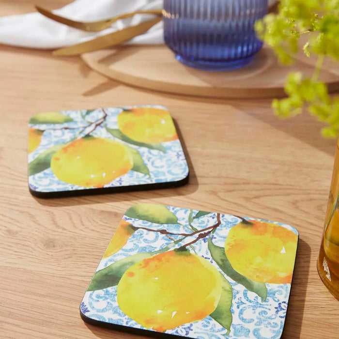 PIMPERNEL Amalfi Lemons - Set of 6 Coasters