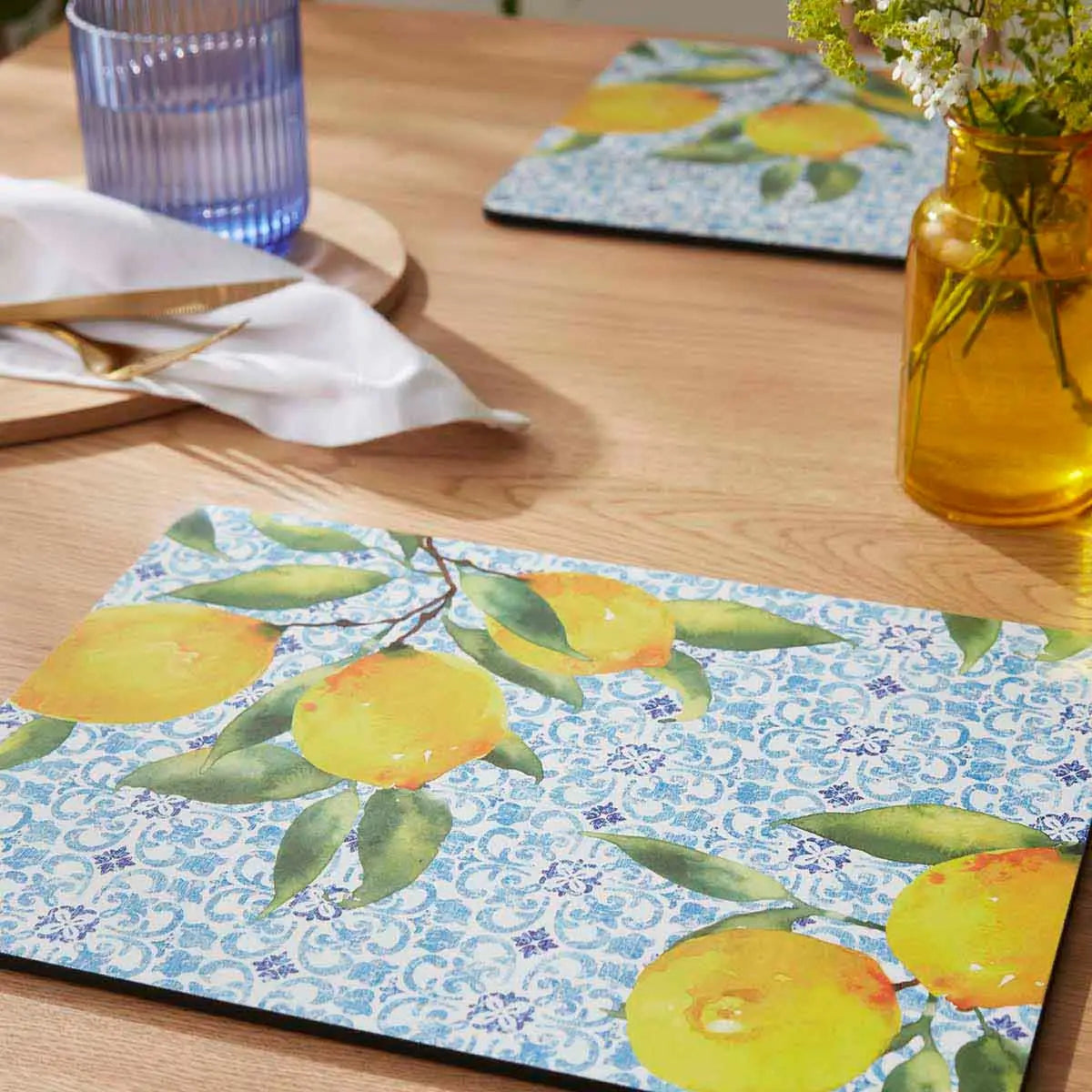 PIMPERNEL Amalfi Lemons - Set of 6 Placemats