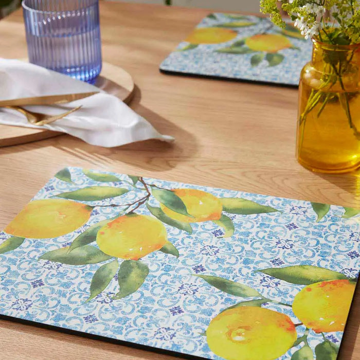 PIMPERNEL Amalfi Lemons - Set of 6 Placemats