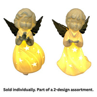 WGP Porcelain Boy or a Girl Angel LED Figurine 17cm - 1Pc